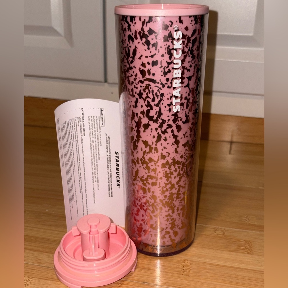 Starbucks Pink Tumbler with Gold Foil Limited Edition 2019 NWT